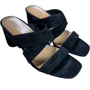 Vionic Merlot Sandal Black Suede Women's Size 9 New Without Box Condition